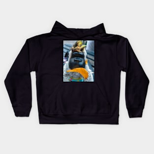 The Murfer Eating Crisps. Kids Hoodie